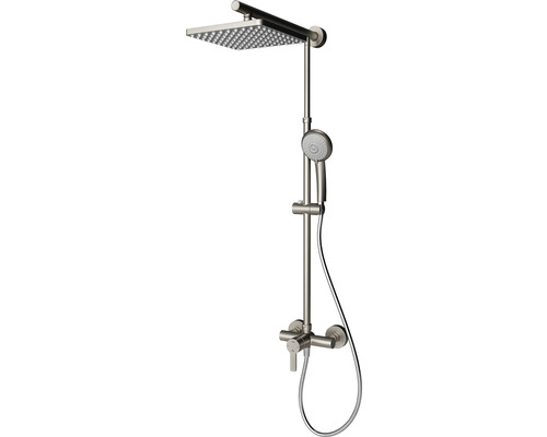 Colonne de douche SCHULTE DuschMaster Rain Classic acier inoxydable carré D9621 90