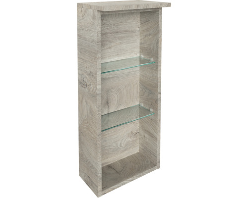 Étagère FACKELMANN Oxford haut 30.2x68.4x20 cm nature oak 3 compartiments