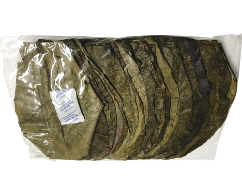 Verpackung mit Seemandelbaumblättern