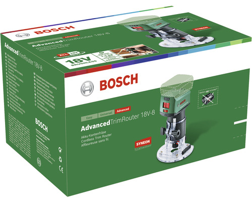 Bosch Affleureuse sur batterie AdvancedTrimRouter 18 V - 8 sans batterie ni chargeur