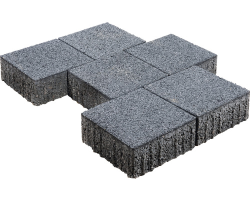 Graue Pflastersteine aus Gummi
