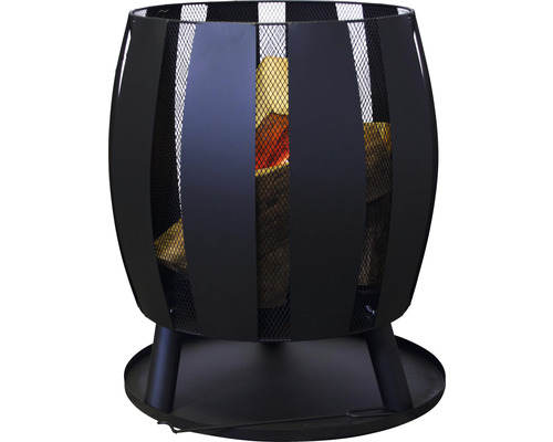 Corbeille à feu SenS-Line garden furniture Tulip 56 x 56 x 66 cm acier noir