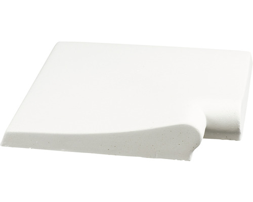 Sorrento angle blanc lisse-Ex 37 x 37 cm