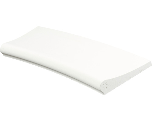 Sorrento rond R175 blanc lisse-Ex 60 x 37 cm