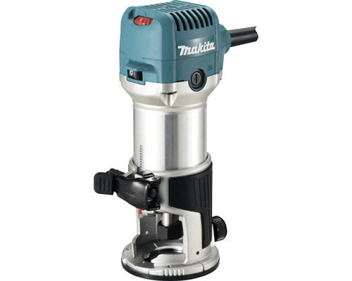 Makita Fraiseuse à une main RT0702CX2J 710 W, hauteur de course de 0-40 mm avec module de fraiseuse supérieure, module de fraisage d'angle & module d'affleureuse en MAKPAC taille 4