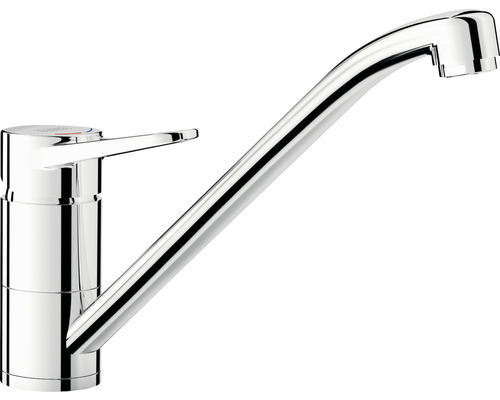 Robinetterie de cuisine haute pression Blanco WEGA II chrome galvanisé 526402 Robinet de cuisine en métal