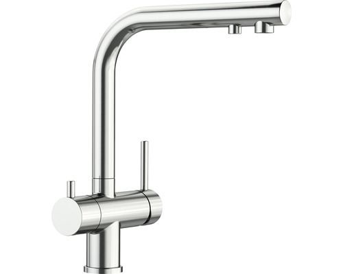 Robinet de cuisine avec filtration d'eau Blanco Fontas acier inoxydable brossé(e) 523129