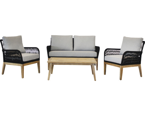Chaise de jardin acamp Mykonos salon bas de jardin 73 x 135 x 90 cm bois