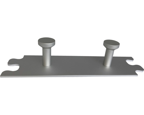 Metall Wandhakenleiste mit zwei Haken
