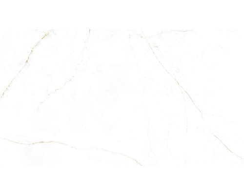 Weisse Bodenfliese mit Marmoroptik