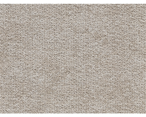 SpannteppichVelours Saimaa hellbeige FB38 400 cm breit (Meterware) Nahaufnahme von Putzstruktur