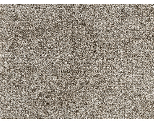 SpannteppichVelours Saimaa graubeige FB42 400 cm breit (Meterware) Nahaufnahme eines Teppichs