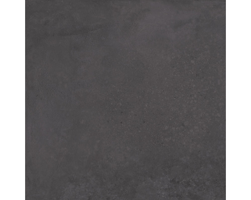 Dalle de terrasse en grès cérame fin Loftstone Graphite bord rectifié 60x60x2 cm Carreau de sol en céramique gris foncé