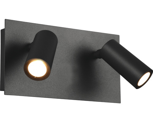 LED Aussenwandspot Tunga 2 x 3,5 W 2 x 420 lm H. 12,1 cm IP54 Metall anthrazit