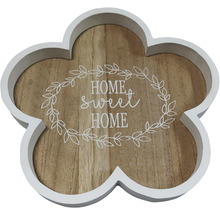 Coupe décorative en forme de fleur avec l''inscription Home Sweet Home