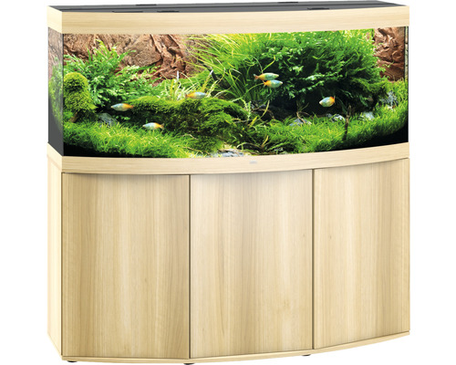 Combinaison d'aquarium JUWEL Vision avec éclairage, filtre, chauffage, meuble bas 150 x 61 x 144 cm bois clair
