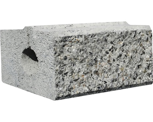 Mauerstein Eclamur einfach grau 25 x 15 x 27.5 cm 48 Stück / Pal