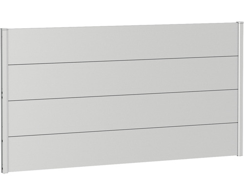 Élément de clôture aluminium biohort 180 x 90 cm argent métallique