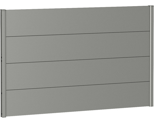 Élément de clôture aluminium biohort 150 x 90 cm gris quartz métallique