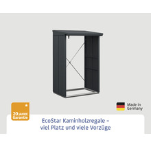 EcoStar Kaminholzregal mit 20 Jahre Garantie und Herkunftszeichen Made in Germany