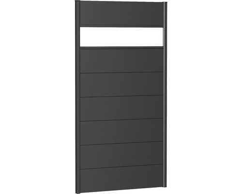 Élément de clôture aluminium biohort avec insert en verre 100 x 180 cm gris foncé métallique Élément de clôture aluminium biohort avec insert en verre 100 x 180 cm gris foncé métallique