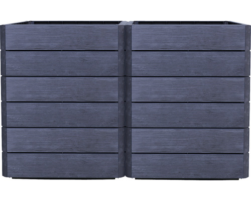 Deux jardinières en bois pour l''extérieur