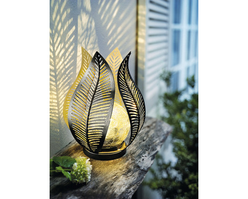 Dekorative Blatt-Solarleuchte für den Aussenbereich
