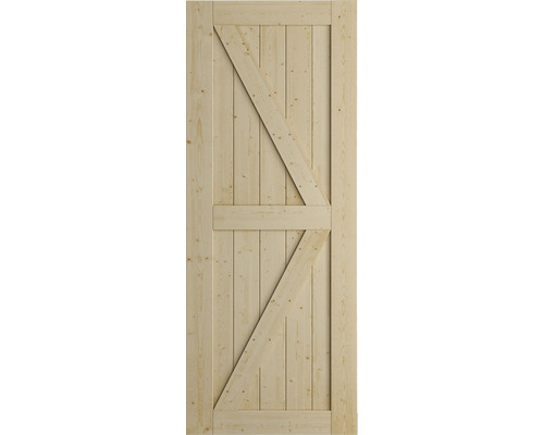 Holztür mit Z-förmigem Design