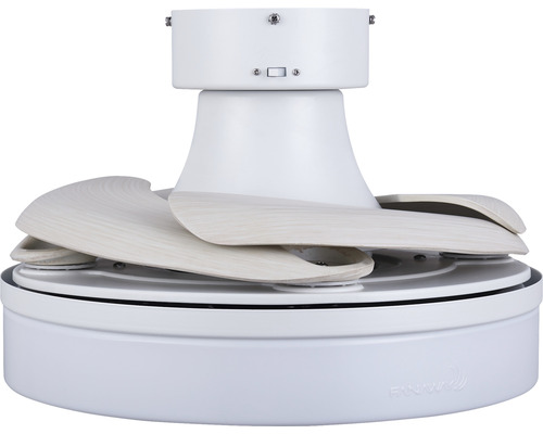 Deckenventilator mit Beleuchtung Orbit LED WH Ø 91,5 cm 25 W Metall weiss Deckenventilator mit Holzflügeln