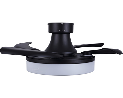 Ventilateur de plafond avec éclairage Orbit LED BLK Ø 91,5 cm 25 W métal noir Ventilateur de plafond avec éclairage