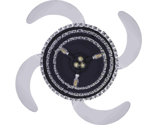 Deckenventilator mit Leuchte und vier Flügeln