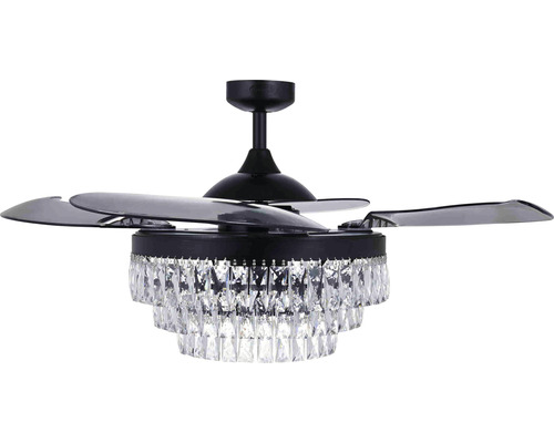 Deckenventilator mit Kristallbehang