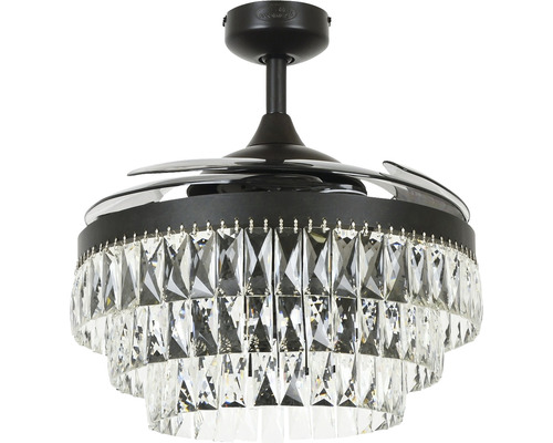 Deckenventilator mit Kristallbehang