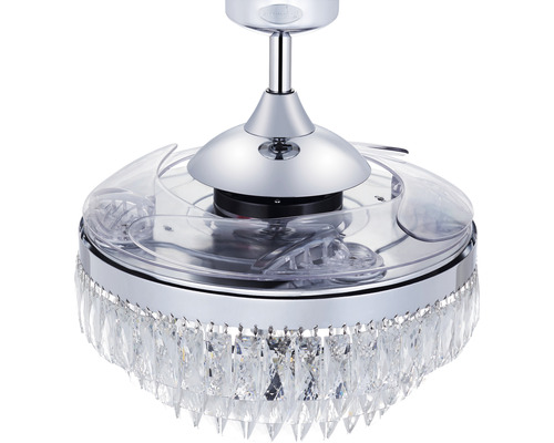 Deckenventilator mit Kristallverzierungen