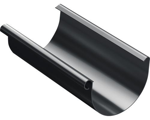 Gouttière PVC PRECIT semi-circulaire anthracite DN 125 mm 3000 mm