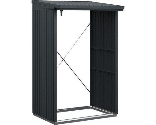 Kaminholzunterstand Hörmann EcoStar Trend-V Typ 1 122,7 x 102,5 x 198,0 cm anthrazit