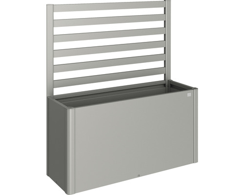 Treillis pour plantes biohort pour DaVinci Taille 150 gris quartz métallique Jardinière rectangulaire avec treillis en aluminium.