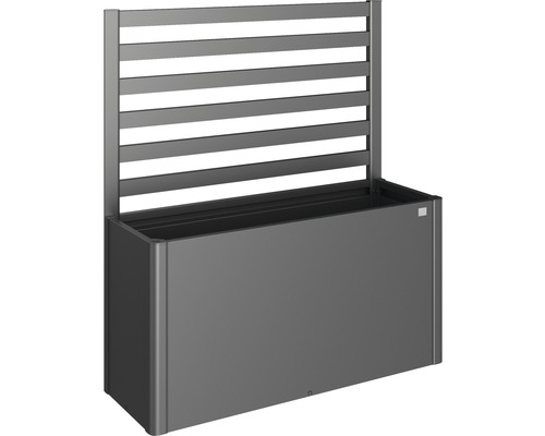 Treillis pour plantes biohort pour DaVinci Taille 150 gris foncé métallique Jardinière grise avec treillis pour le jardin