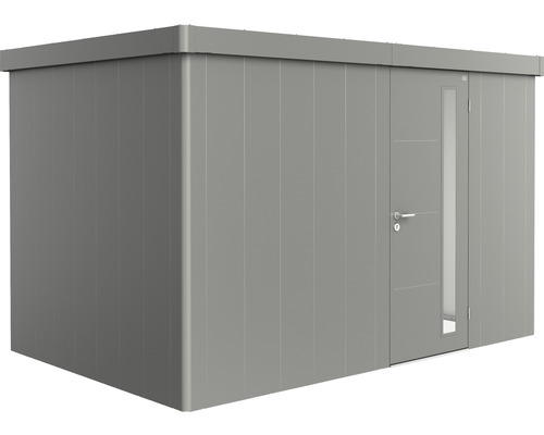 Abri de jardin biohort Neo 2D porte standard 347,5 x 235,5 cm gris quartz métallique