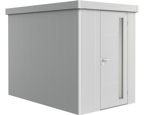 Abri de jardin biohort Neo 3A porte standard 179,5 x 291,5 cm argent métallique Abri de jardin avec porte et fenêtre
