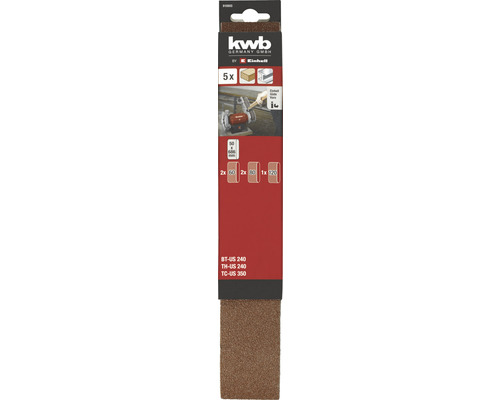 KWB Kit de lamelles abrasives pour outils de ponçage Einhell, 5 pièces