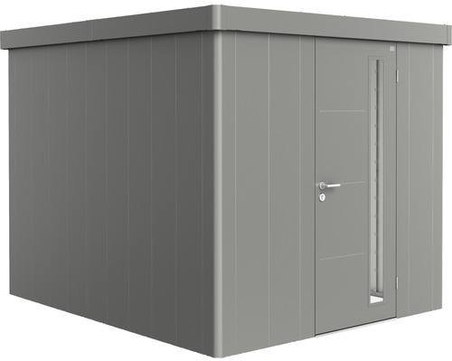 Abri de jardin biohort Neo 3B porte standard 235,5 x 291,5 cm gris quartz métallique