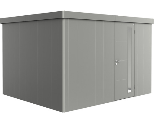 Abri de jardin biohort Neo 3D porte standard 347,5 x 291,5 cm gris quartz métallique