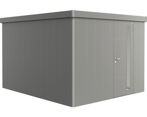 Abri de jardin biohort Neo 4C porte standard 291,5 x 347,5 cm gris quartz métallique