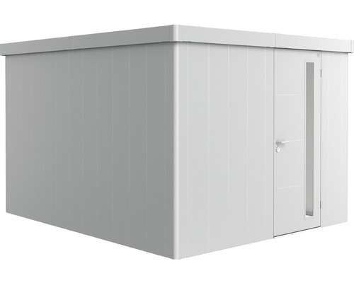 Abri de jardin biohort Neo 4C porte standard 291,5 x 347,5 cm argent métallique Abri de jardin moderne avec porte