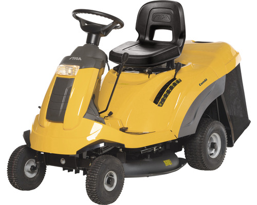 Tondeuse autoportée jaune de Stiga