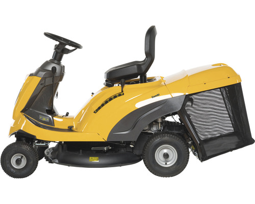 Tondeuse autoportée jaune pour le jardin