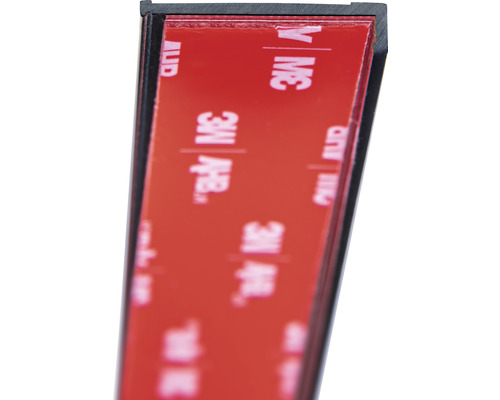 Endprofil Schulte Decodesign 2550 mm flächenbündig schwarz für 3 mm Duschrückwände
