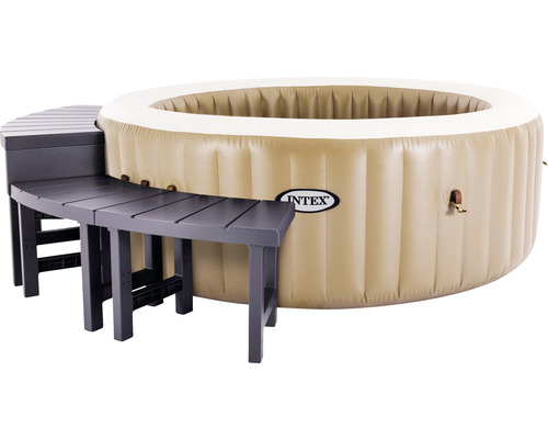 Jacuzzi gonflable avec table d''appoint latérale