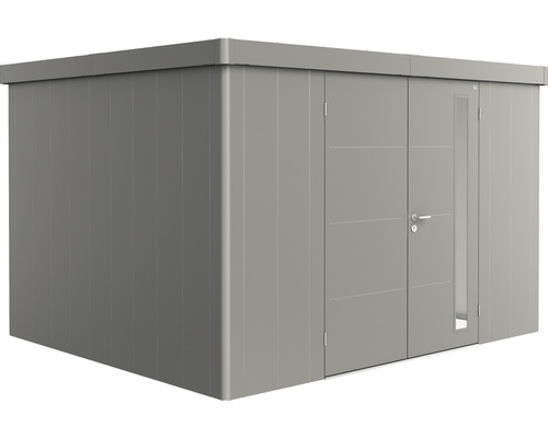 Remise à outils biohort Neo 3D double porte 347,5 x 291,5 cm gris quartz-métallique